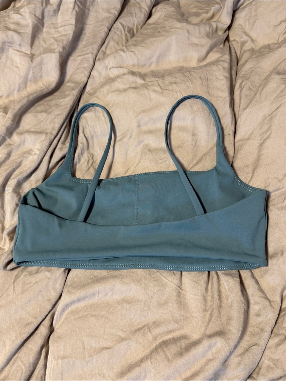 Blue Green Minimalist Bikini Top - Picture 3 of 3